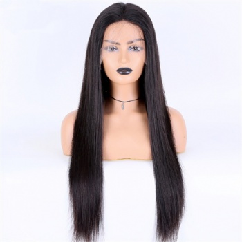 [Stock Unit] 24in Natural Color Virgin Hair, 13x6 HD Lace Front Wig