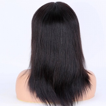 [Stock Unit] 12in Natural Color Remy Hair, 13x6 Lace Front Wig