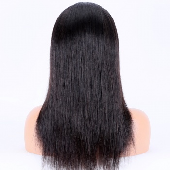 [Stock Unit] 16in Natural Color Virgin Hair, 13x6 HD Lace Front Wig