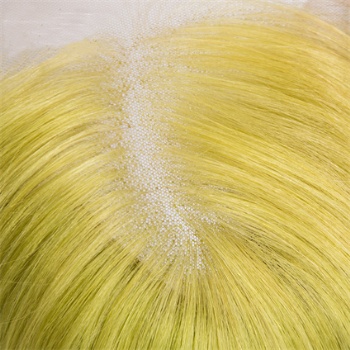 10in Bob Straigh Yellow Olive Color, 13x4 Lace Front Wig