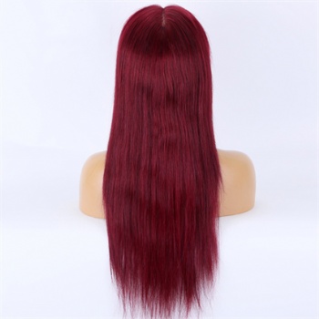 20in Red Virign Hair, 13x4 Lace Front Wig