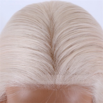 18in White Virgin Hair, 13x6 HD Lace Front Wig