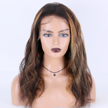 18in White Virgin Hair, 13x6 HD Lace Front Wig