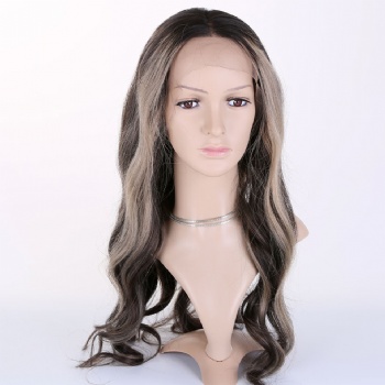 22in Highlighted Dark Root Wave, 13x6 HD Lace Front Wig