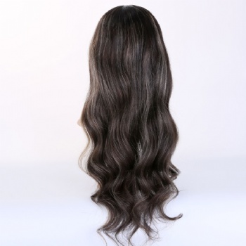 22in Highlighted Dark Root Wave, 13x6 HD Lace Front Wig