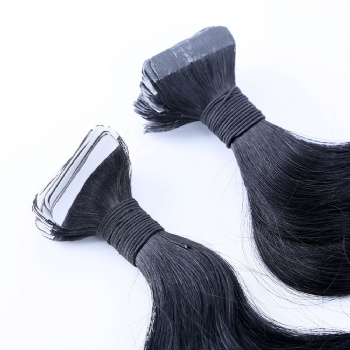 Jet Black Body Wave Tape in Hair Extension